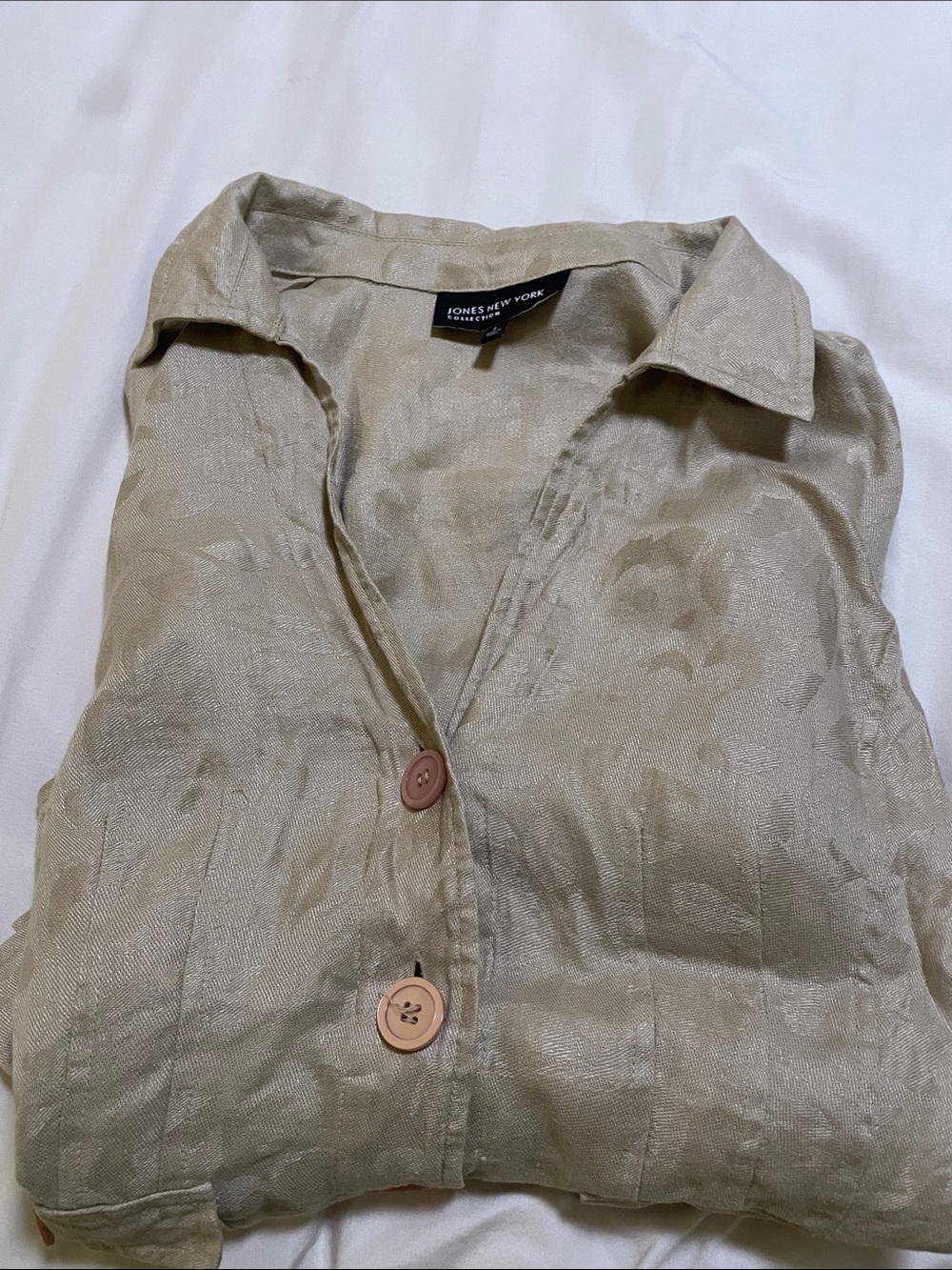 Jones New York Light Beige Ladies Blazer Jacket
